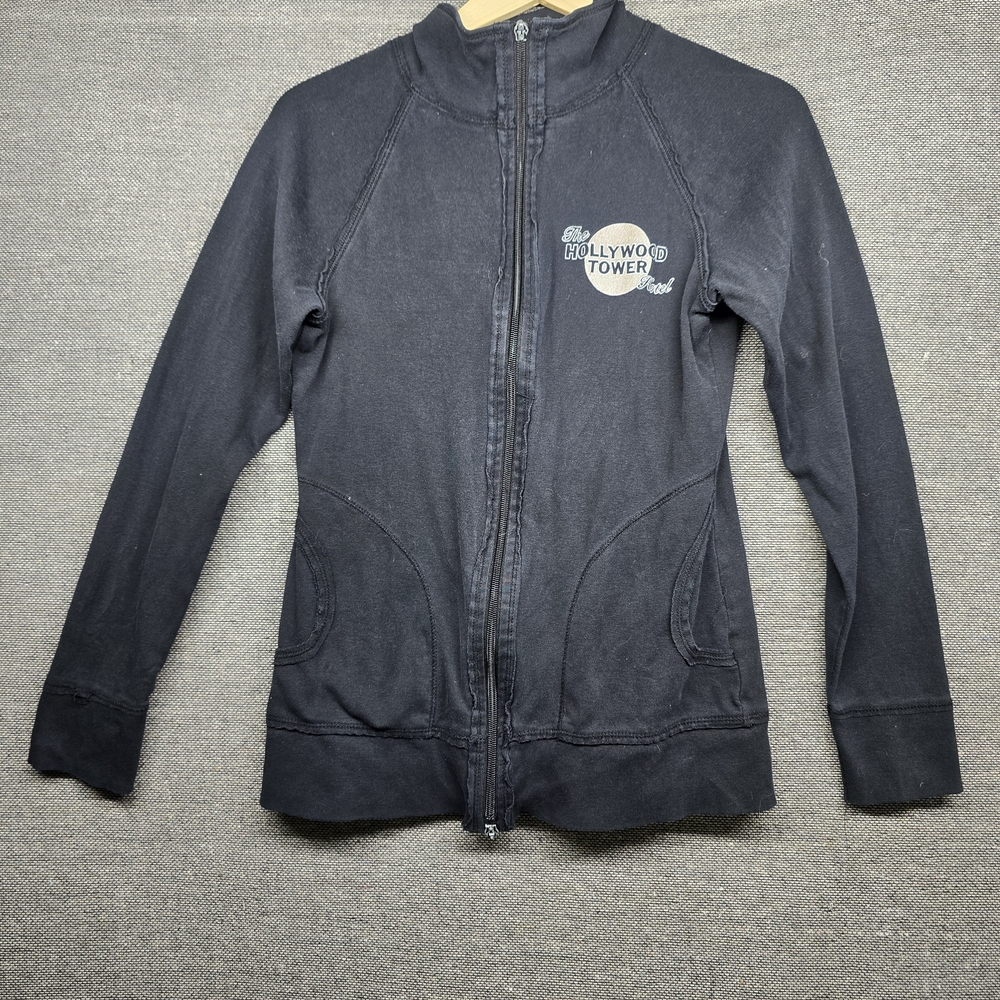 Genuin Disney Parks The Hollywood Tower Of Terror Hotel Black Jacket Size Large